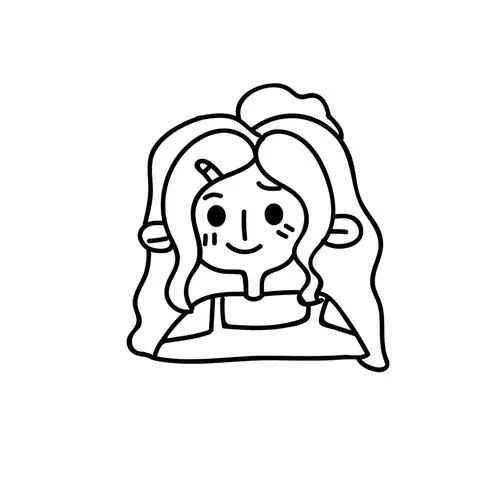 线条卡通头像