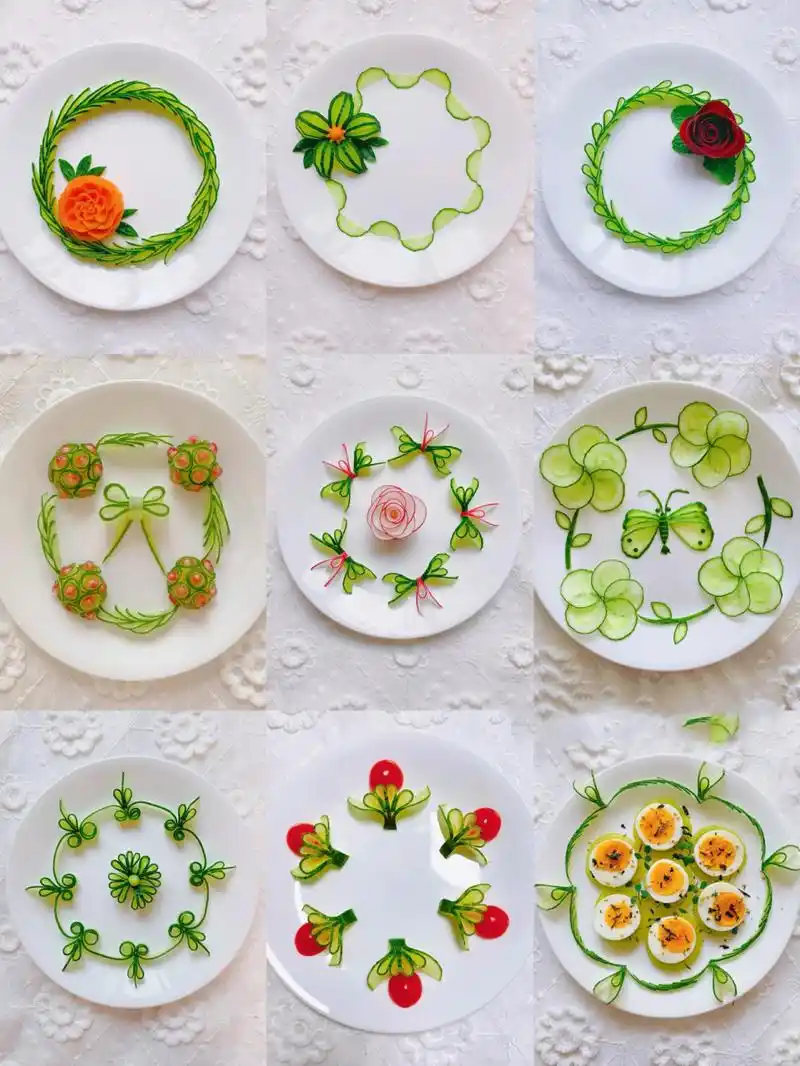 创意盘饰|家宴年夜饭摆盘围边合集(一)17 创意盘饰|家宴年夜饭摆盘