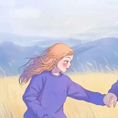 卡通情头超萌一男一女