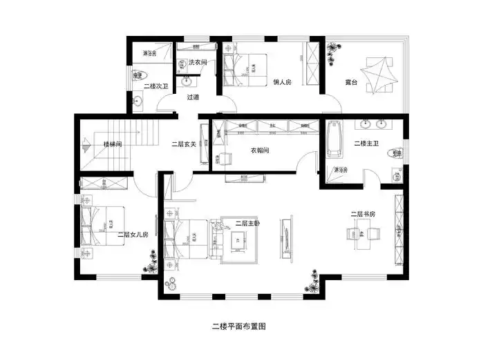 混搭别墅白领80后小资户型图