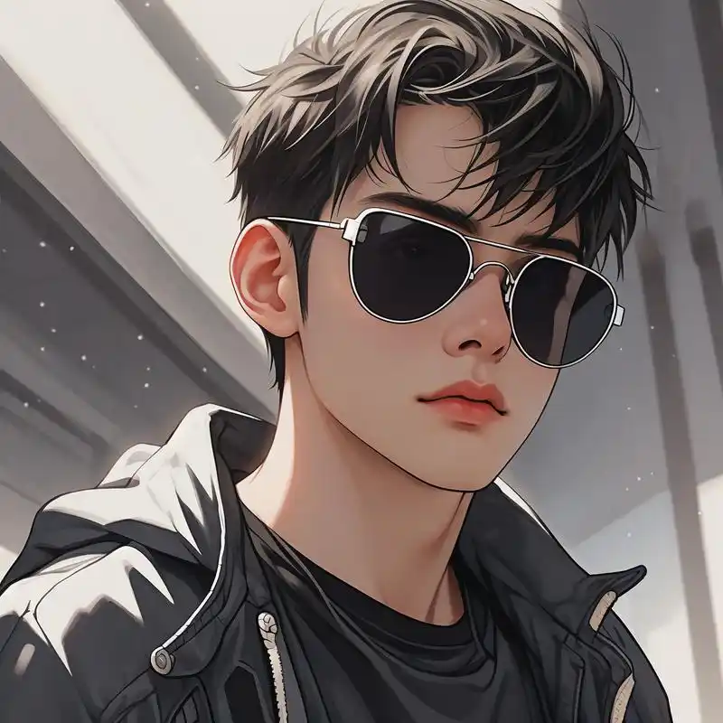 90 快来挑选你最喜欢的戴眼镜男生头像吧!