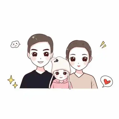 一家三口微信头像分享,希望你会喜欢