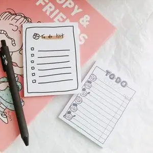 韩国ins便签本备忘录todolist计划本网红卡通可爱随身便携记事本