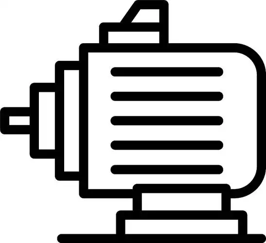 电动汽车电机图标轮廓风格图片