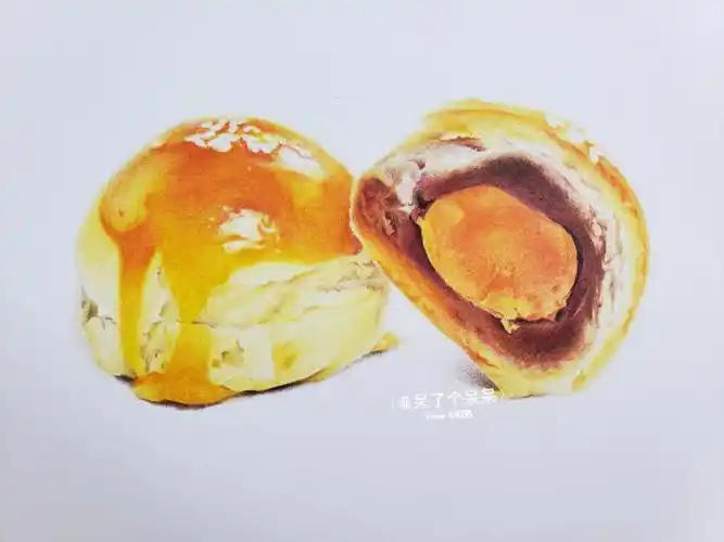 彩铅蛋黄酥