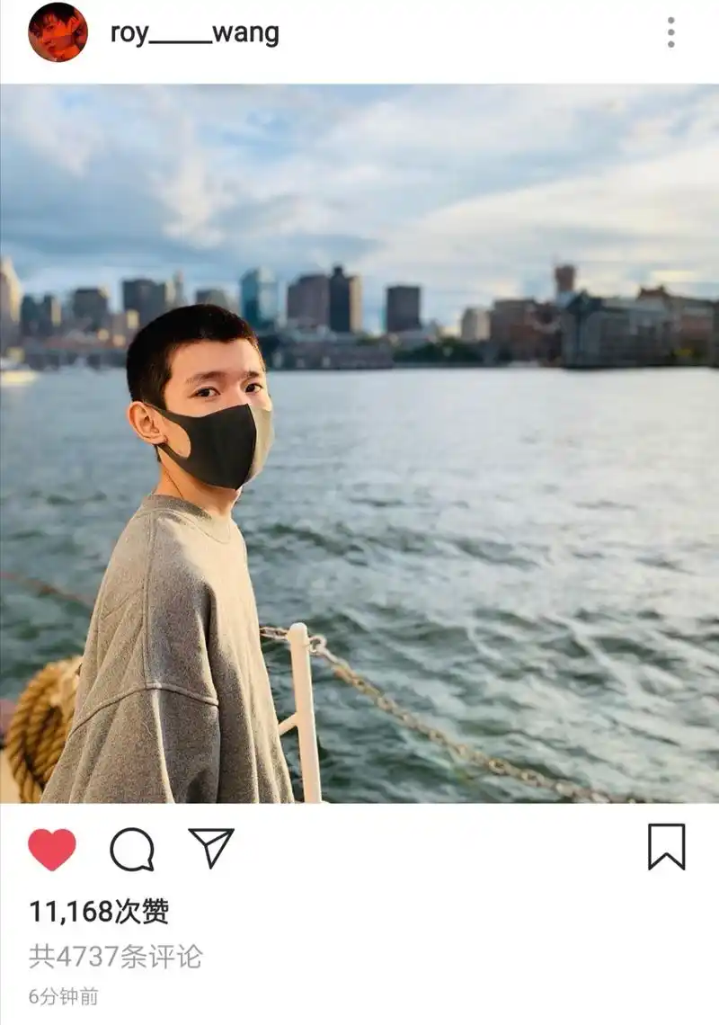 【190910/王源ins更新】小源又来报平安啦,玩得开心,开学一切顺利哦.