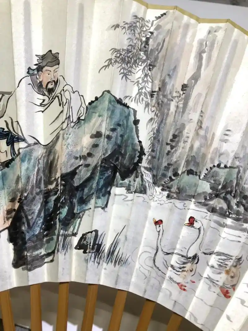 王羲之爱鹅:#水墨写意 #国风古韵 - 抖音