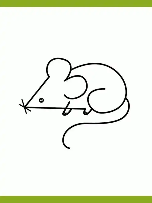 育儿   #简笔画   #喜欢就关注我吧   #老鼠   #动物简笔画   #关注