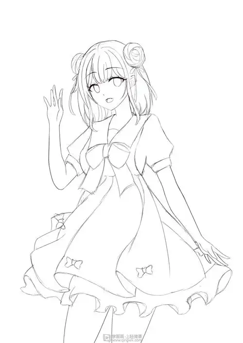 构图练习之草稿绘制—动漫人物构图基础的练习