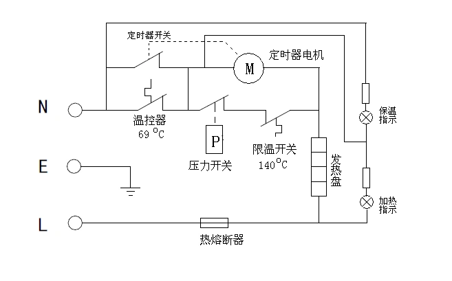 苏泊尔电压力锅cyyb40ya10-90 电路图