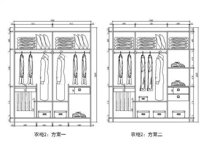 [分享]78款衣柜设计cad详图资料下载