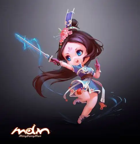 q版剑客|插画|游戏原画|武汉名动漫 - 原创作品 - 站酷 (zcool)