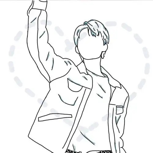 客单王俊凯线稿