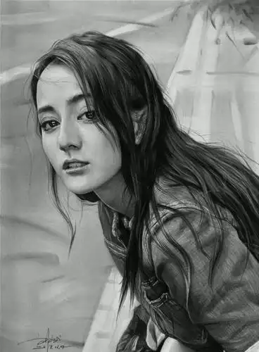 一组比照片还逼真的美女明星素描铅笔画赶紧收藏吧