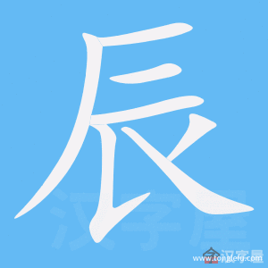 辰的笔顺辰字怎么写附笔顺动画