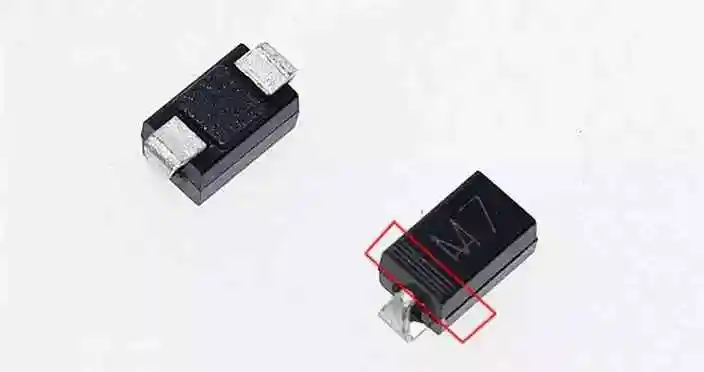 贴片二极管识别图二极管正负极标识怎么区分