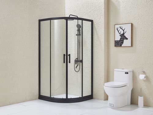 扇形整体淋浴房隔断卫生间干湿分离沐浴浴室玻璃整体淋浴房