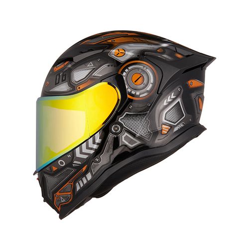 头盔新款tankedracing坦克摩托车全盔机甲版画尾翼t153摩托车头盔