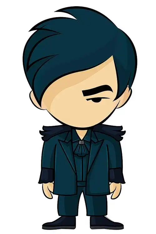 周杰伦专辑封面卡通化设计