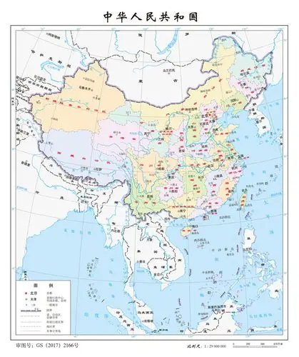 中华人民共和国地图(来源:国家测绘地理信息局)