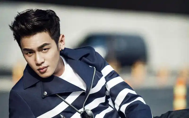 霸气羽皇张若昀最新时尚写真壁纸_另类现代潮男