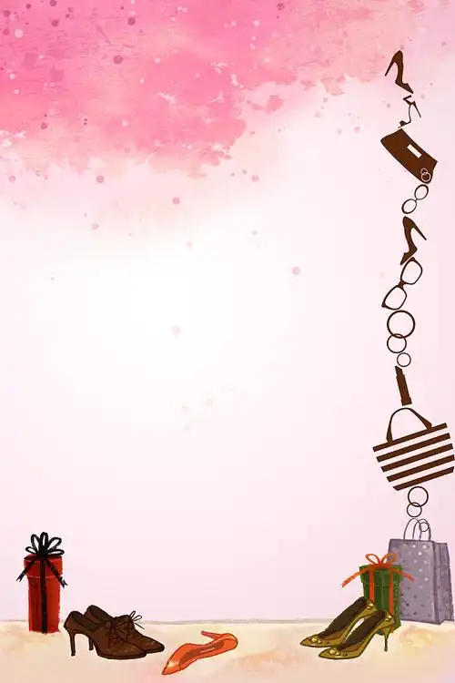 鞋子促销海报背景