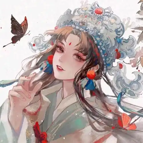 古风头像 |这样的美貌是真实存在的吗#动漫##二次元新鲜事#〖侵山