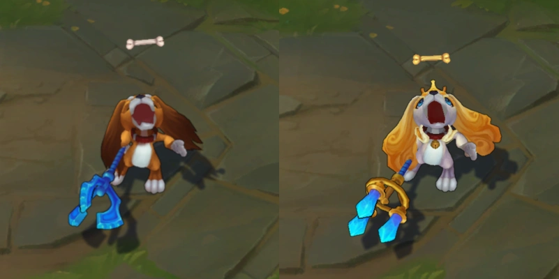 【皮肤鉴赏】至臻绒毛小鱼人菲兹与原版对比