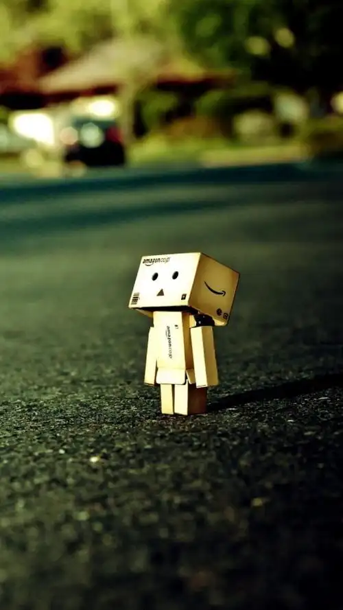 孤独的盒子人,锁屏图片,高清手机壁纸,另类-回车桌面