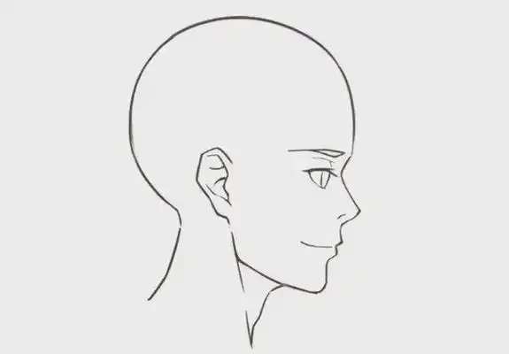 人物半侧脸轮廓画法教程!
