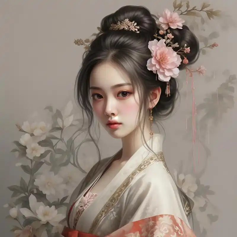 淡雅女子古风手绘头像95太绝啦!