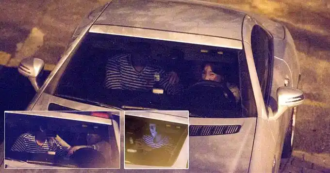 组图:少时泰妍恋exo伯贤 车内约会被拍