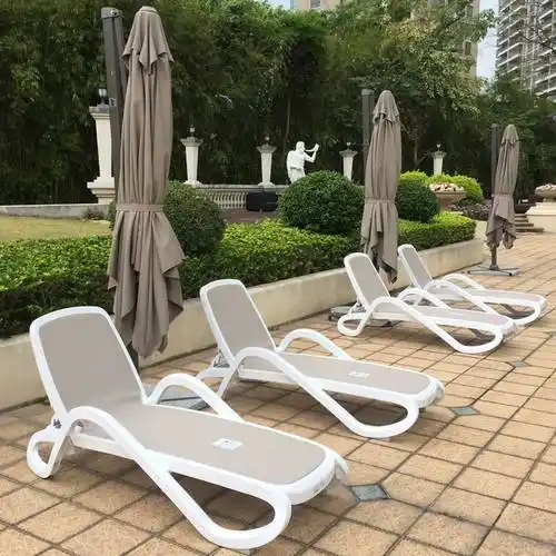 【吉林温泉度假酒店户外沙滩椅水上乐园户外沙滩椅靠背可调节】价格