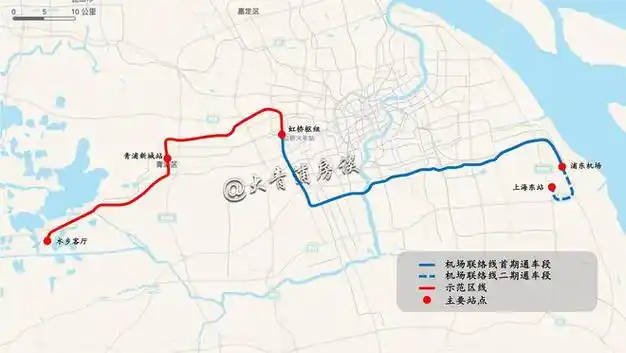 未来,示范区线不但可以与上海市境内2号线,10号线,13号线,17号线,嘉闵