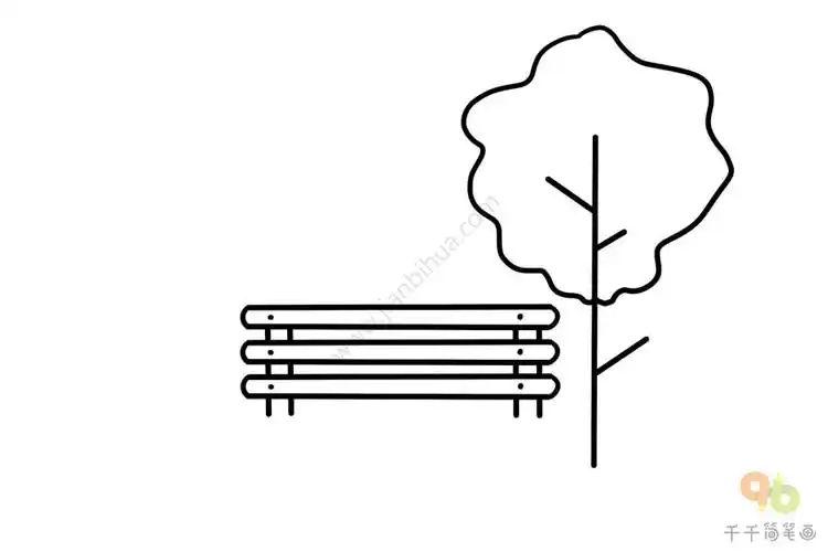 公园简笔画步骤教程
