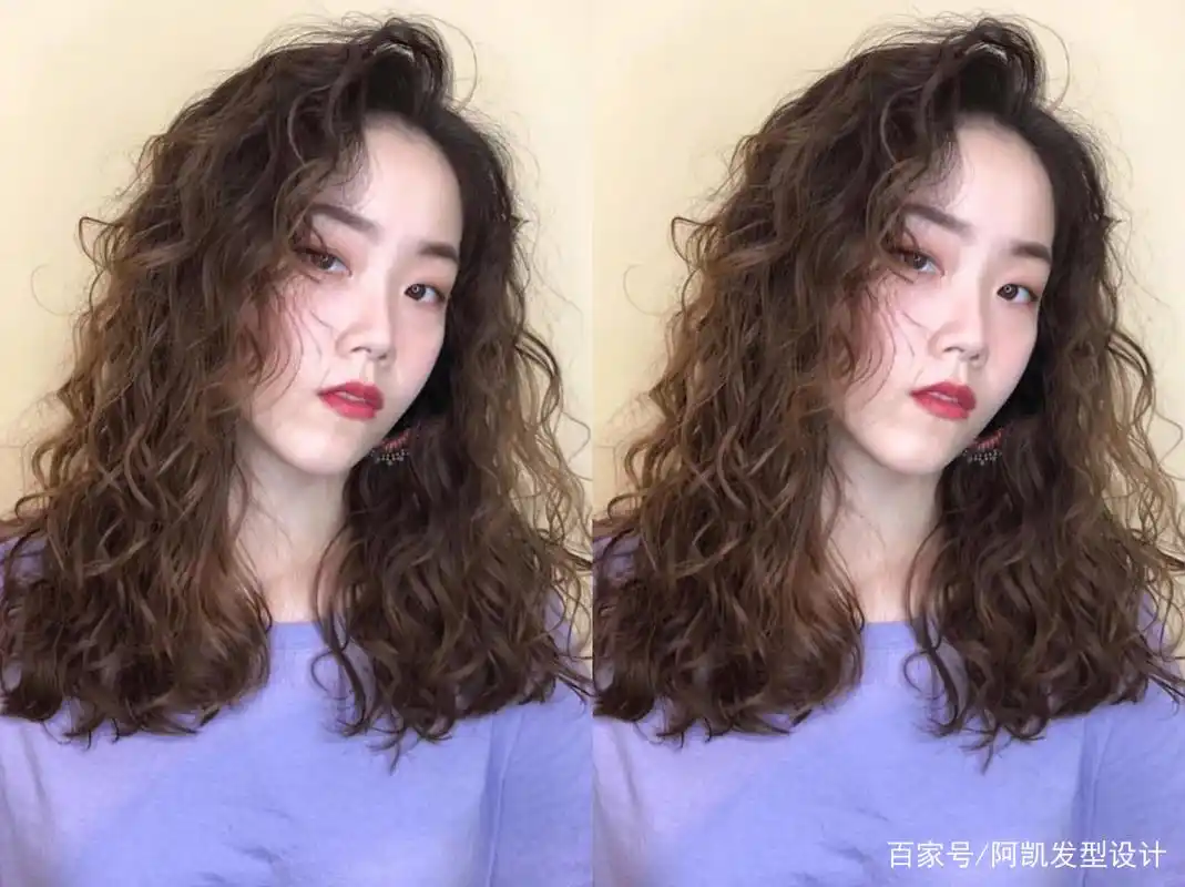 2022年女生烫发发型就烫满头卷发型,洋气时髦显气质