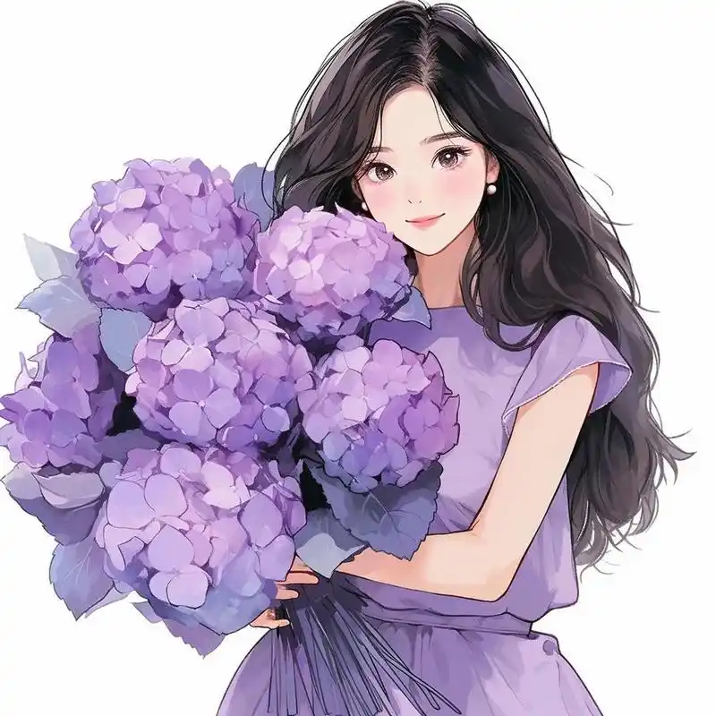 紫色系头像:生活不一定很酷,但一定要全力以赴.