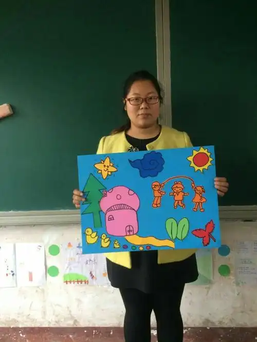 河顺镇杨家营学校五年级手工画