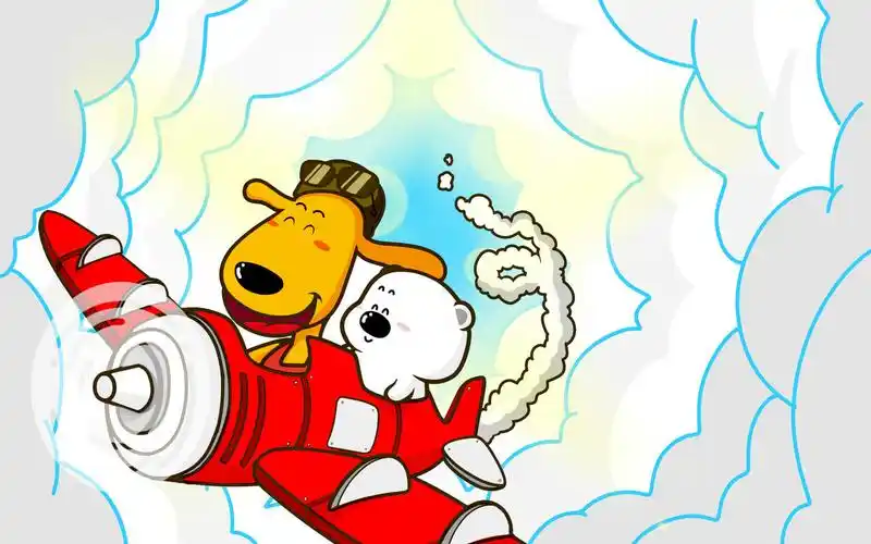 可爱卡通小囧熊超萌电脑桌面壁纸下载