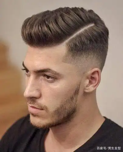 12款男士"渐变偏分"发型,剪掉厚重刘海和两边,让你清爽又帅气