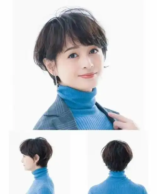 不适合中年女性平刘海发型虽然自带一种减龄的气质,但如果是娃娃头的