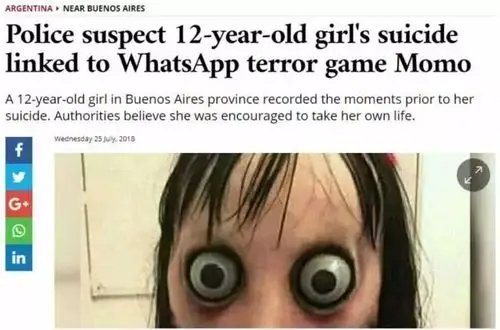 千万不要参与momo尽管加拿大目前还没有发生momo引发的不良事件,但