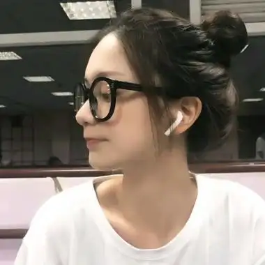 戴眼镜的女头气质,女生头像图片