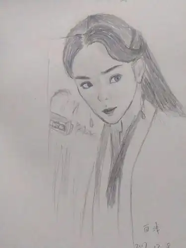 白浅的简笔画零基础学绘画ps画三生三世十里桃花之白浅上神