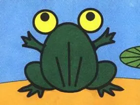 彩色小青蛙简笔画画法图片步骤