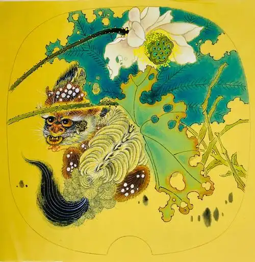 钱昆貔貅画斗方系列