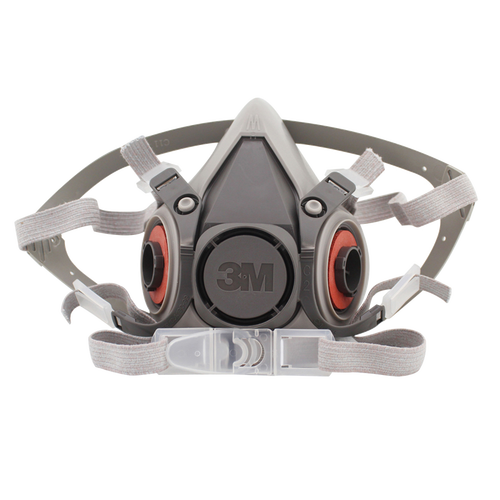 3m6100小号半面型防护面罩防毒面具主体防护面具