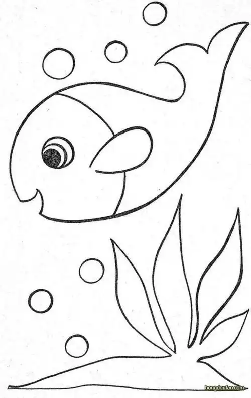 水底动物简笔画一幅图