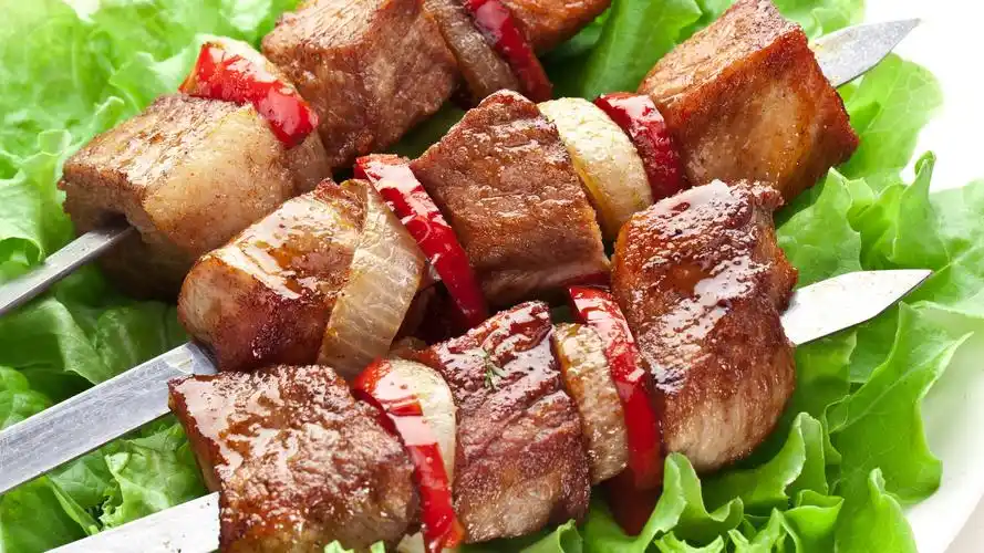 电脑壁纸 美食 海鲜烧烤 美味诱人的烤肉串