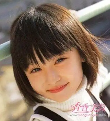 童花头短发发型图片 2017女童流行短发型